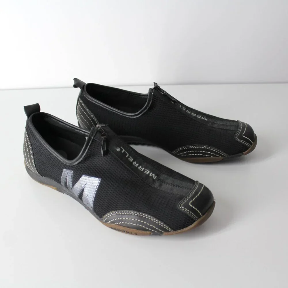 MERRELL Barrado Black performance footwear slip on sneakers shoes 8 US womens